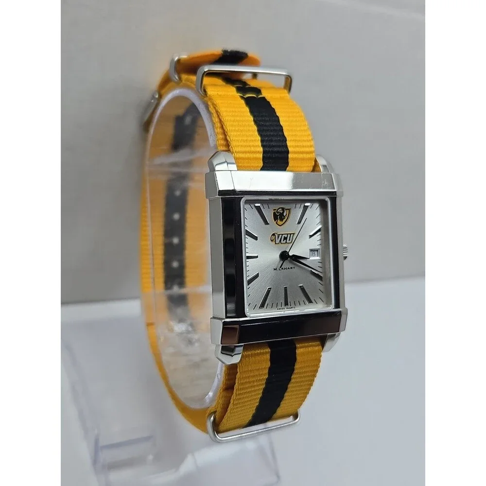 M. LaHart VCU Collegiate Virginia Commonwealth Rams Swiss Date Watch New Battery